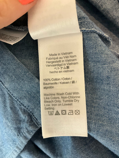 J Crew Size Small Tall Blue Chambray Pre-Owned Ladies Dress