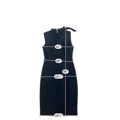 Calvin Klein Nova Tie-Neck Sheath Dress Black Size 4 NWT - ONLINE ONLY