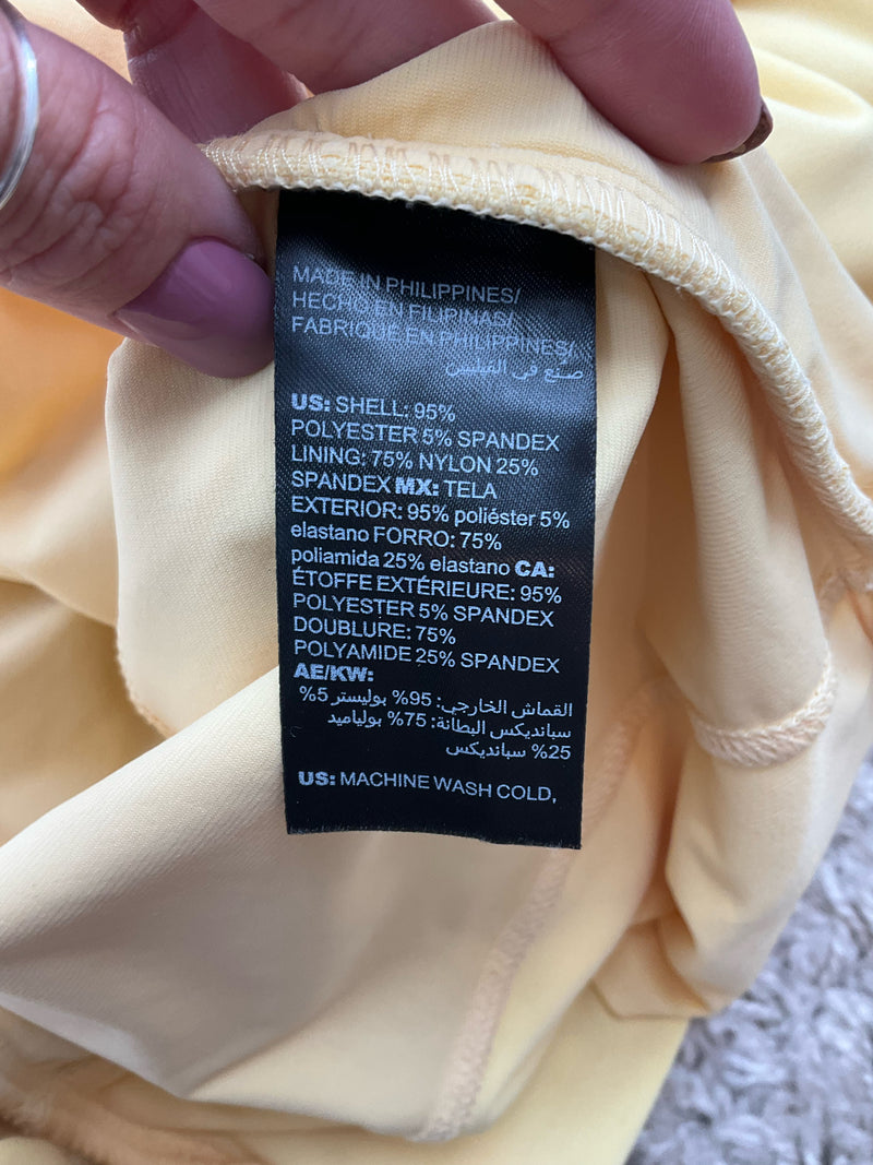 WHBM Yellow Pre-Owned Ladies Dress - Size 12