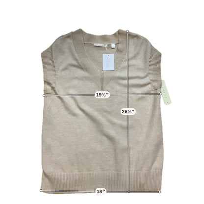 Cyrus V-Neck Cap Sleeve Sweater Vest Tan XS New With Tags