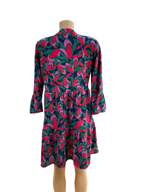Michelle McDowell Sawyer Paisley Bell Sleeve Tunic Dress Size S