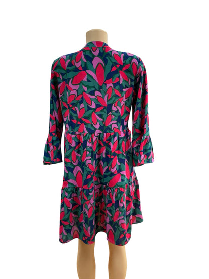 Michelle McDowell Sawyer Paisley Bell Sleeve Tunic Dress Size S