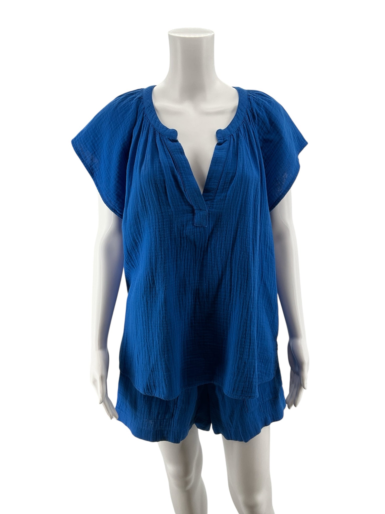 Rails ROAM Kellen &amp; Charli Organic Cotton Gauze Set Blue Size Medium