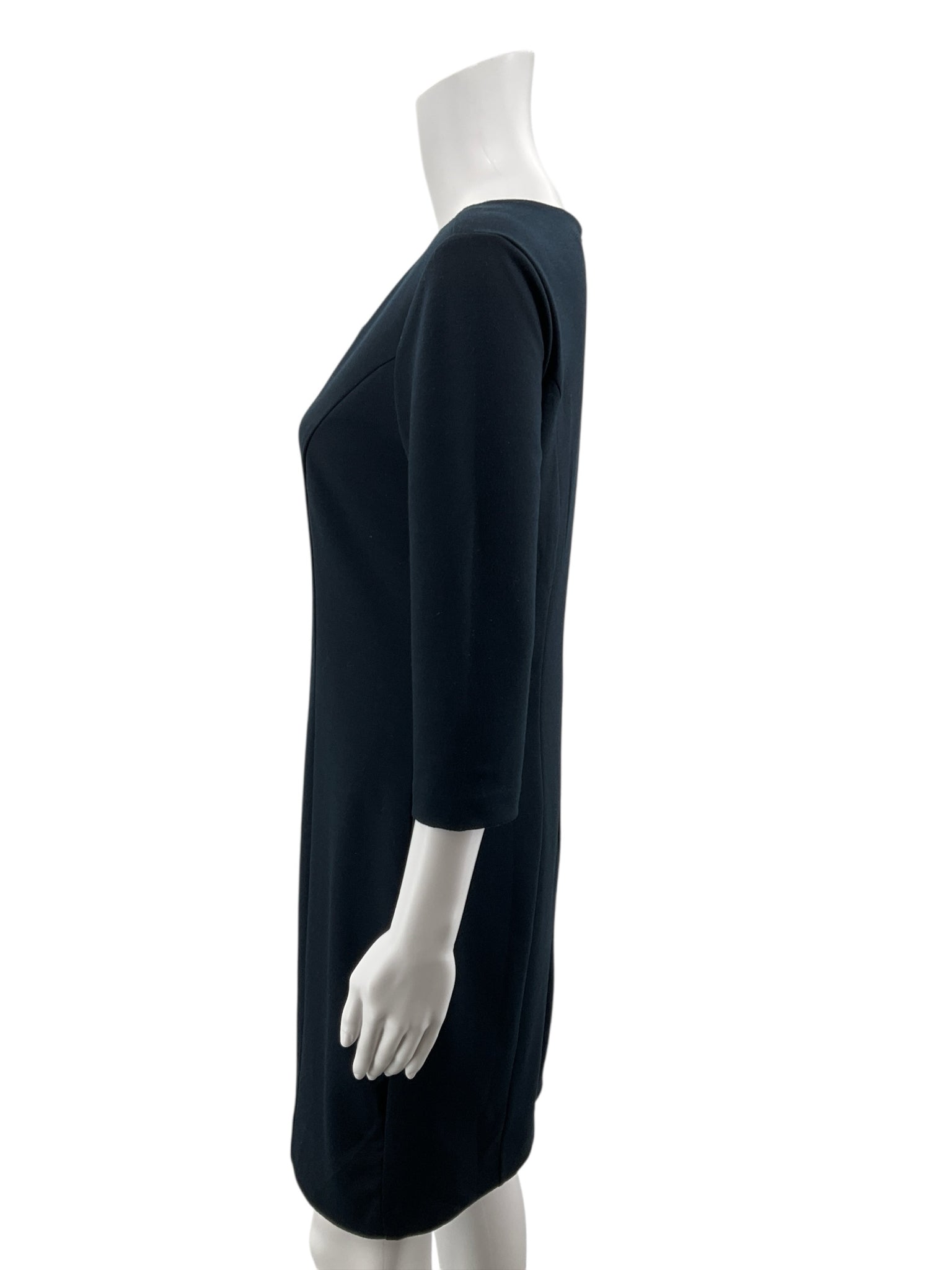 Banana Republic Navy Blue V-Notch Ponte Sheath Dress Size 6