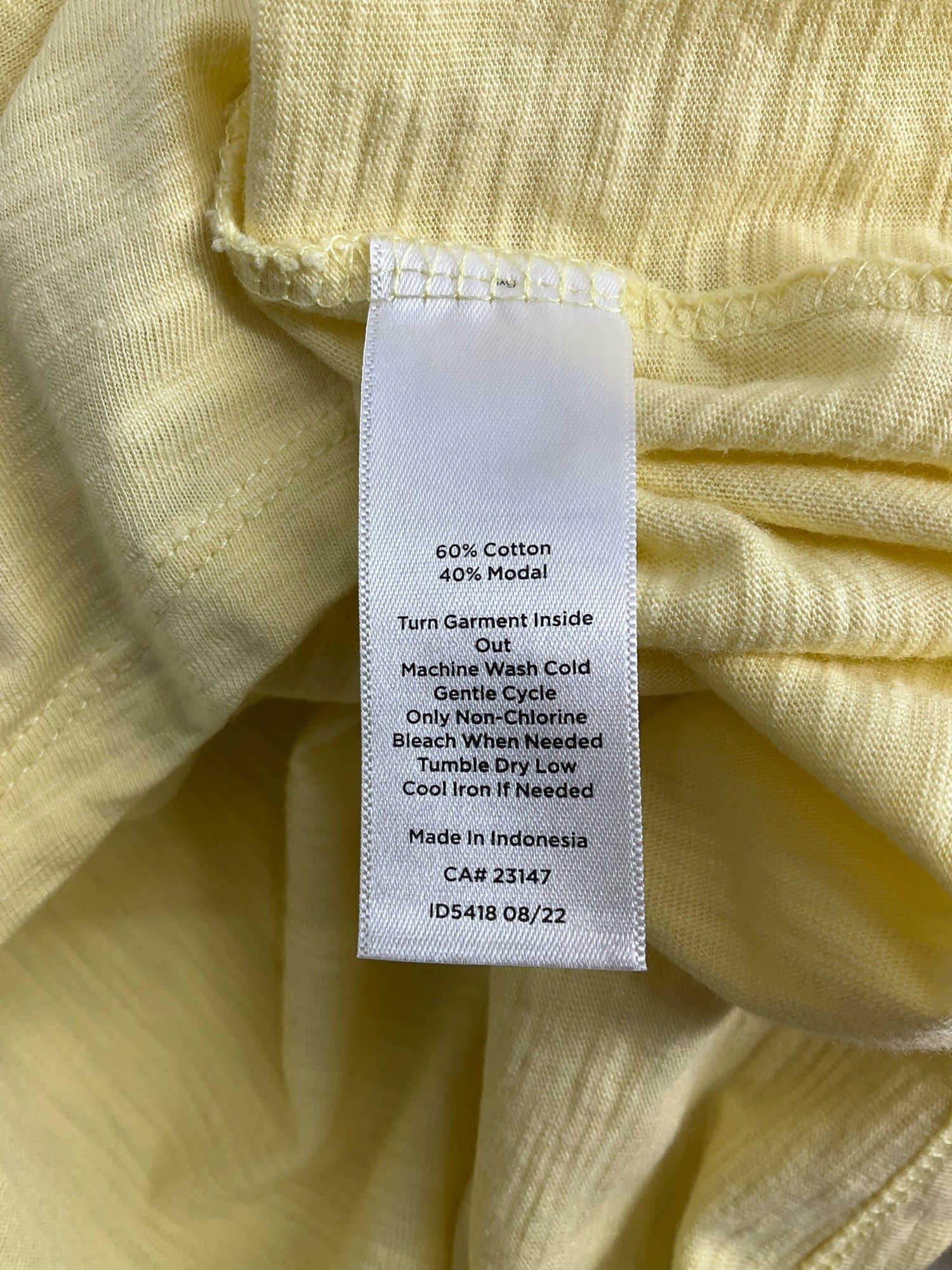Talbots Yellow Solid Pre-Owned Ladies Casual Top -  Size 1X