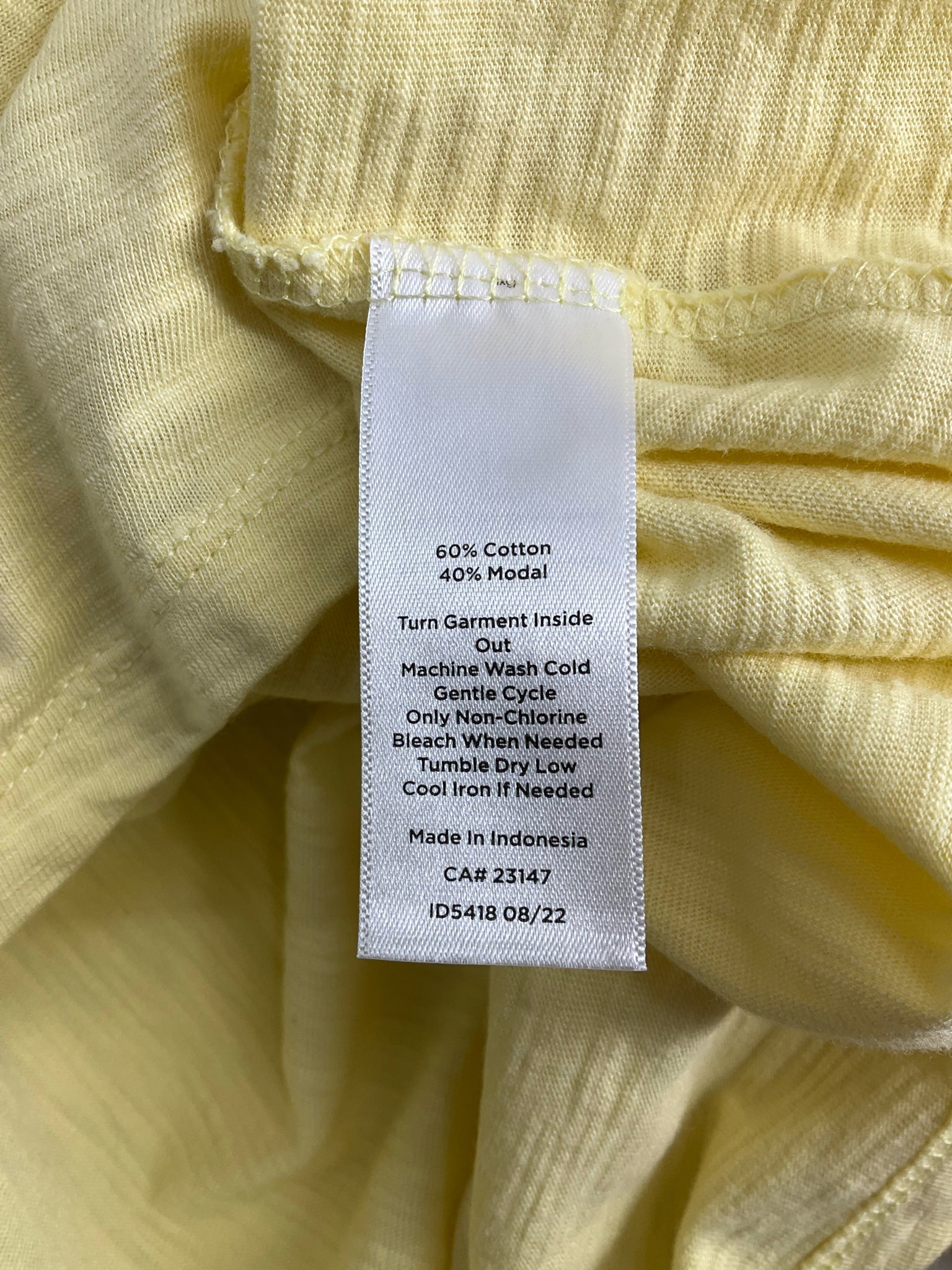 Talbots Yellow Solid Pre-Owned Ladies Casual Top -  Size 1X