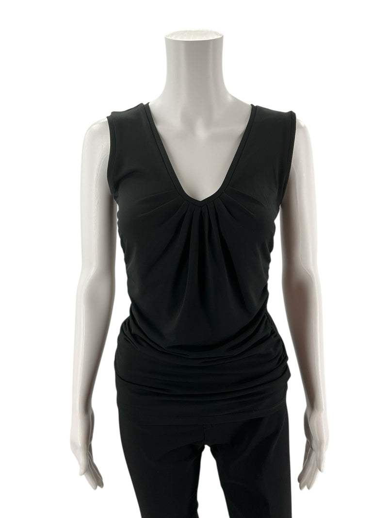 New York & Co Black Solid Pre-Owned Ladies Top - Size XS