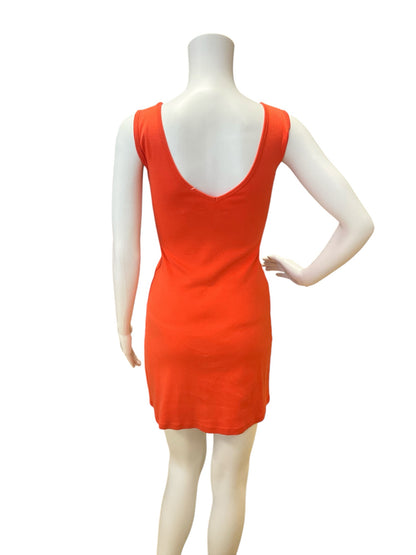 Tee Shop Size XS Orange Solid Pre-Owned Ladies Dress