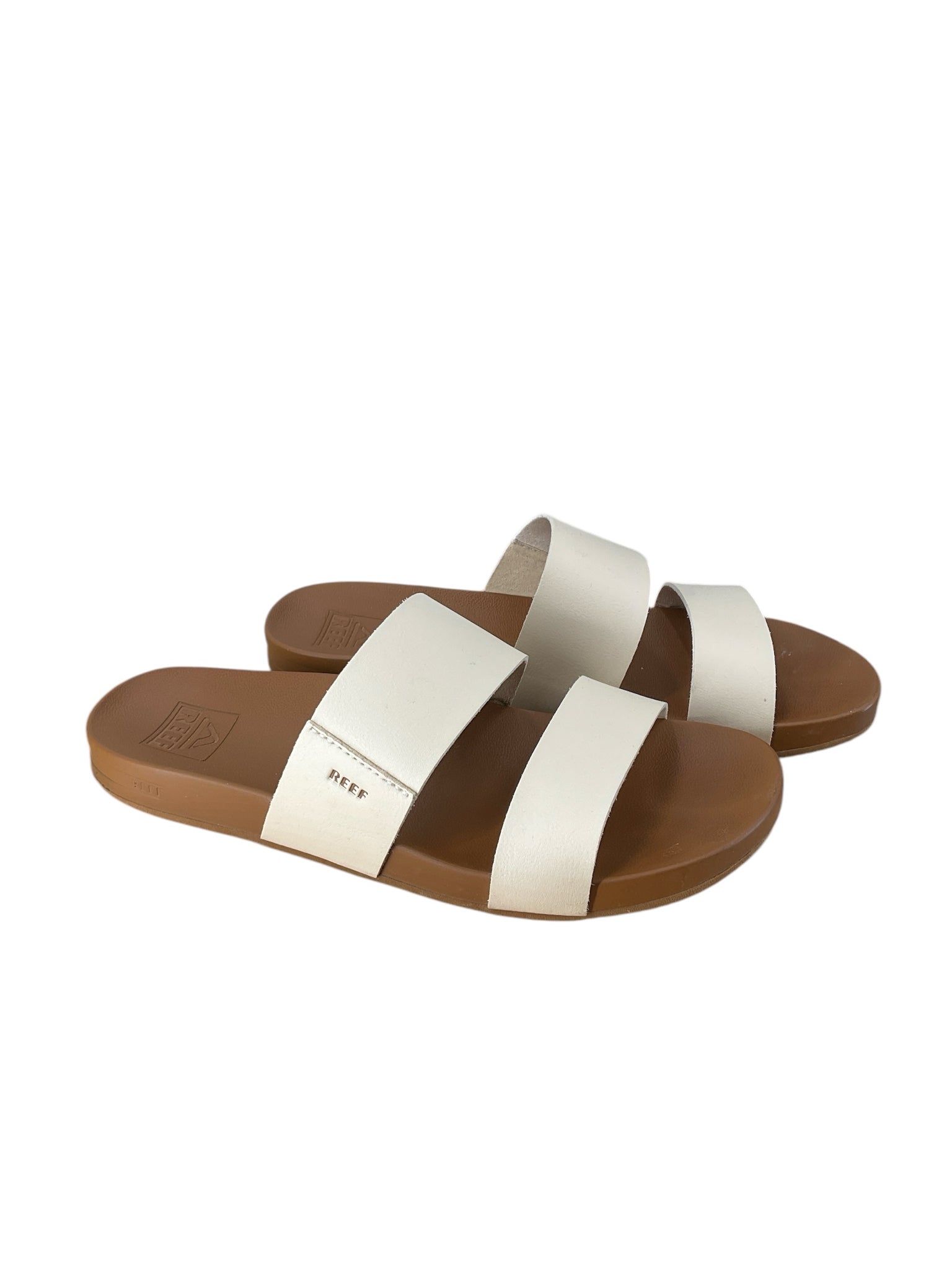 Reef Tan Solid Sandals Size 7 - side view