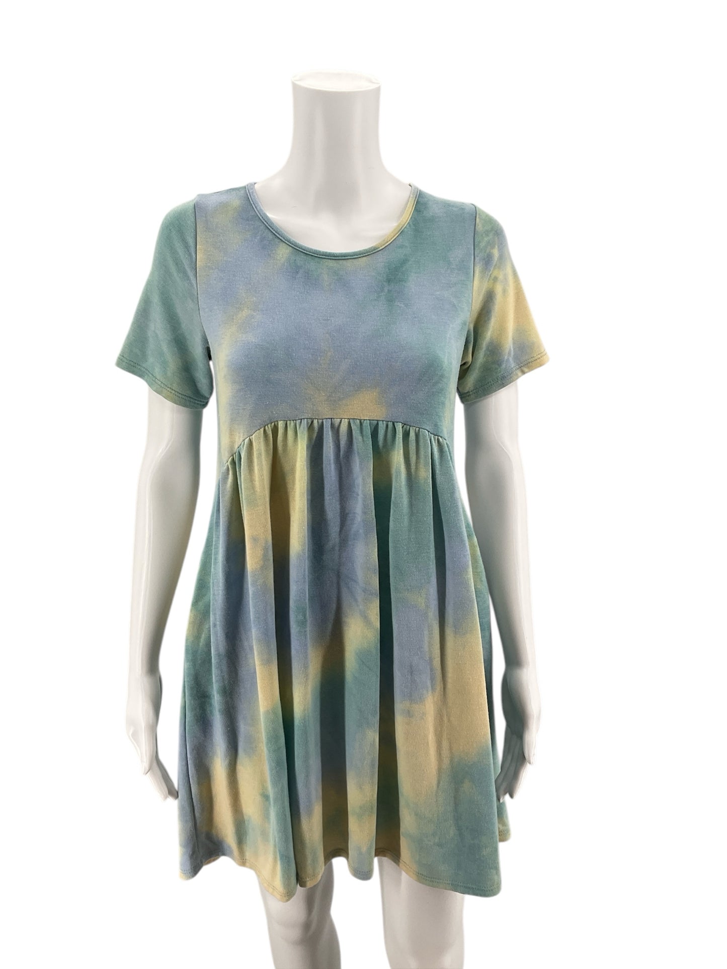 Rae Mode Blue/Multi Tye Dye Dress Size Small