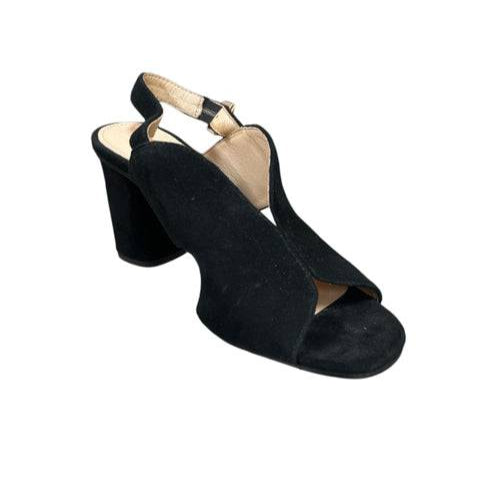 Louise et Cie Black Suede Ladies Pre-Owned Heel - Size 7.5 - Margaret’s Fine Consignment