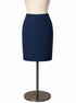 Ann Taylor Navy Skirt Size 12 Navy Solid Pre-Owned Ladies Skirt - Size 12