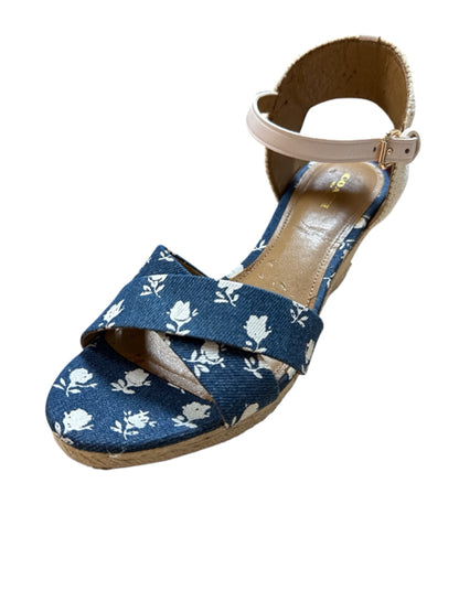 A New Day Floral Espadrille Wedge Sandals | Size 9