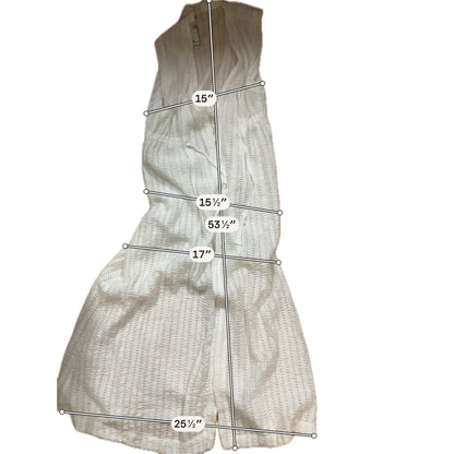 LuLu Boho Creamy Ivory Open-Knit Maxi Duster Vest Size Medium - ONLINE ONLY