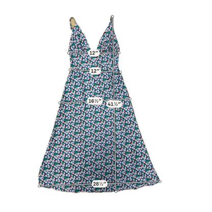 Sans Souci Ditsy Floral V-Neck Midi Slip Dress Size Small - ONLINE ONLY
