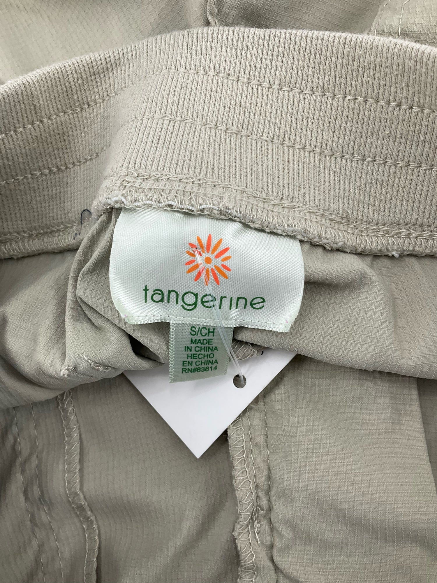 Tangerine Khaki Outdoor, Hiking, Athletic, Casual, Gorpcore, Utility Size S Khaki Solid Shorts - Size S