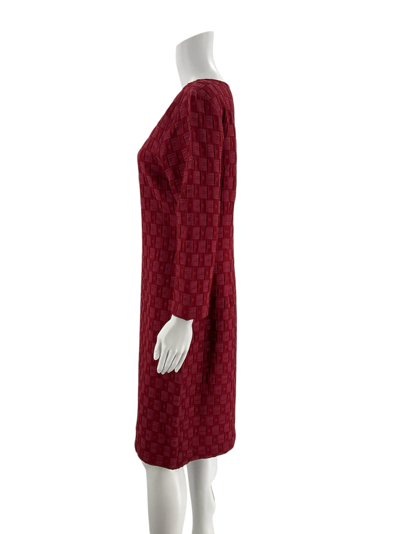 Sharagano Wine Pre-Owned Ladies Dress - Size 14