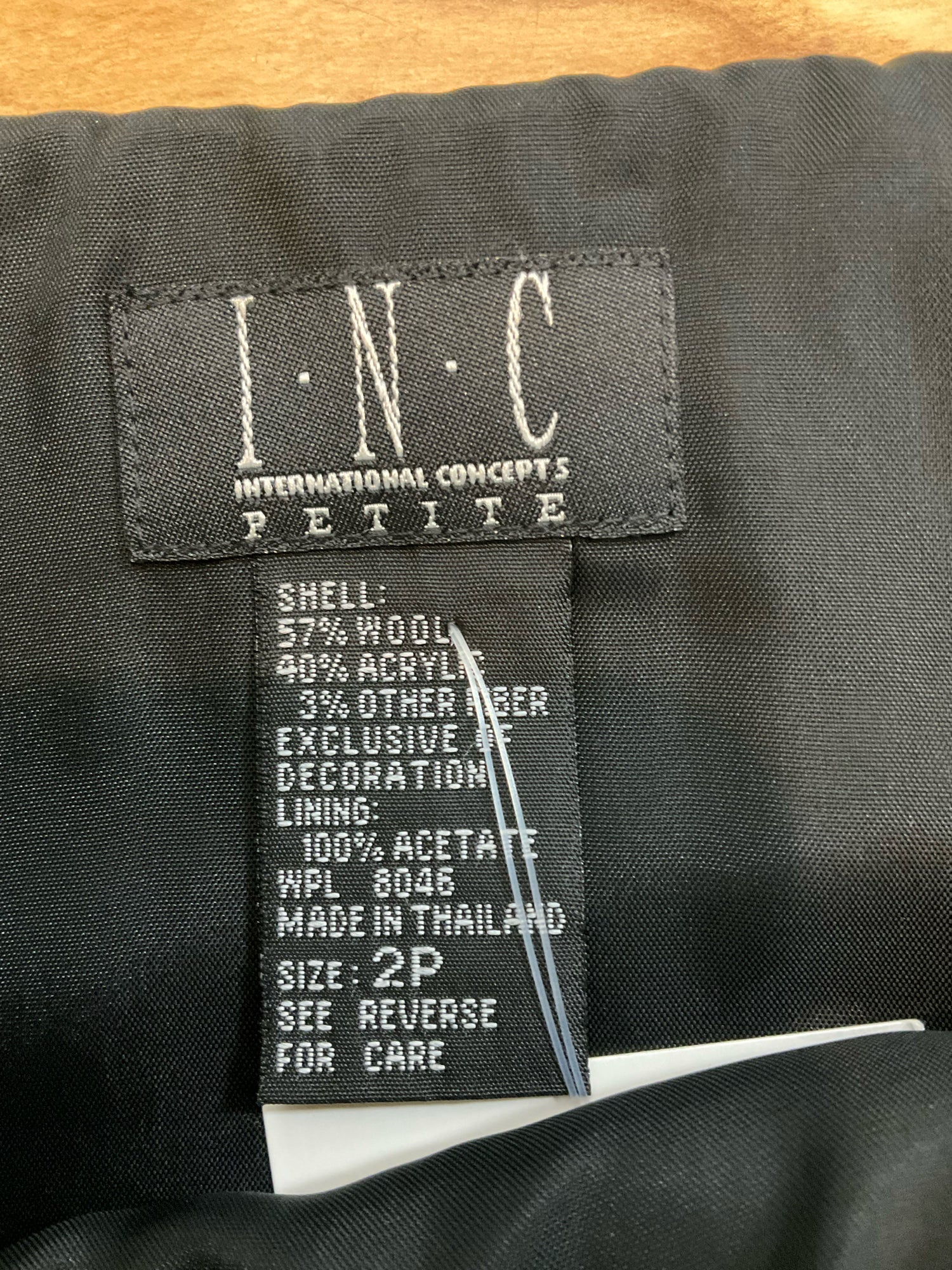I.N.C. International Concepts Petite Black Sparkle Boucle Tweed Dress Size 2P