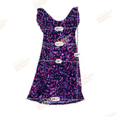 Calvin Klein black/pink/purple A-Line Draped Neck Abstract Animal Print Dress Size 4 - Size 4