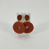 Unbranded Earrings Wood & Terracotta Raffia Woven Donut Drop Earrings | Bohemian Style