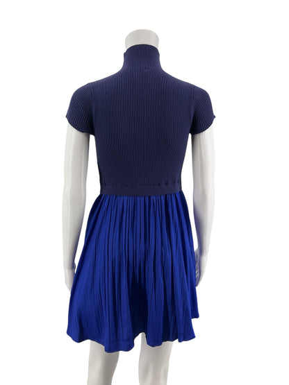 Maeve by Anthropologie Colorblock Pleated Two-Fer Dress Small Petite NWT - ONLINE ONLY