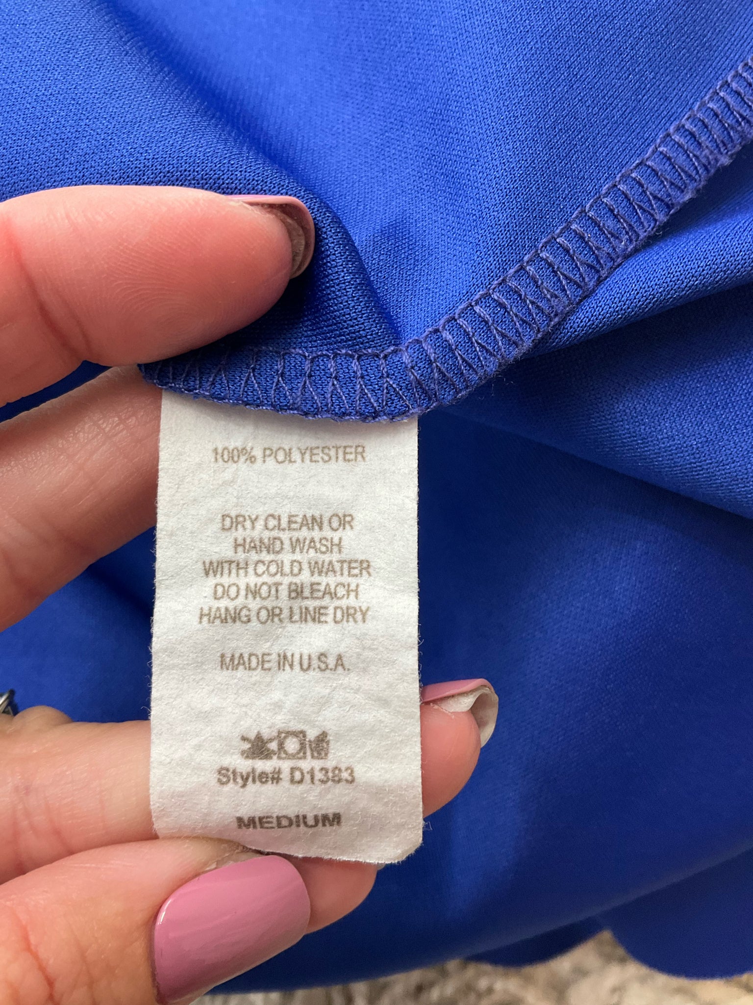 Jodifl Blue Solid Pre-Owned Ladies Top - Size Medium - ONLINE ONLY