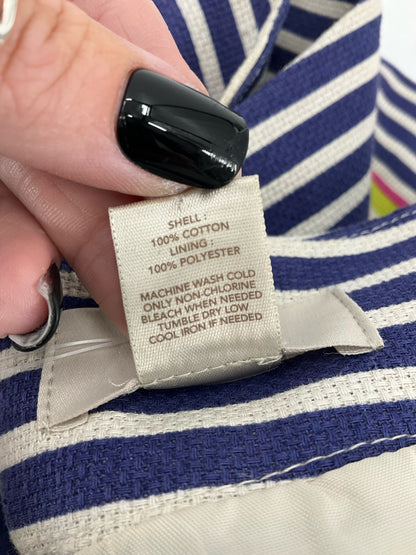 Ann Taylor LOFT Striped Cotton Pencil Skirt Size 4 - ONLINE ONLY