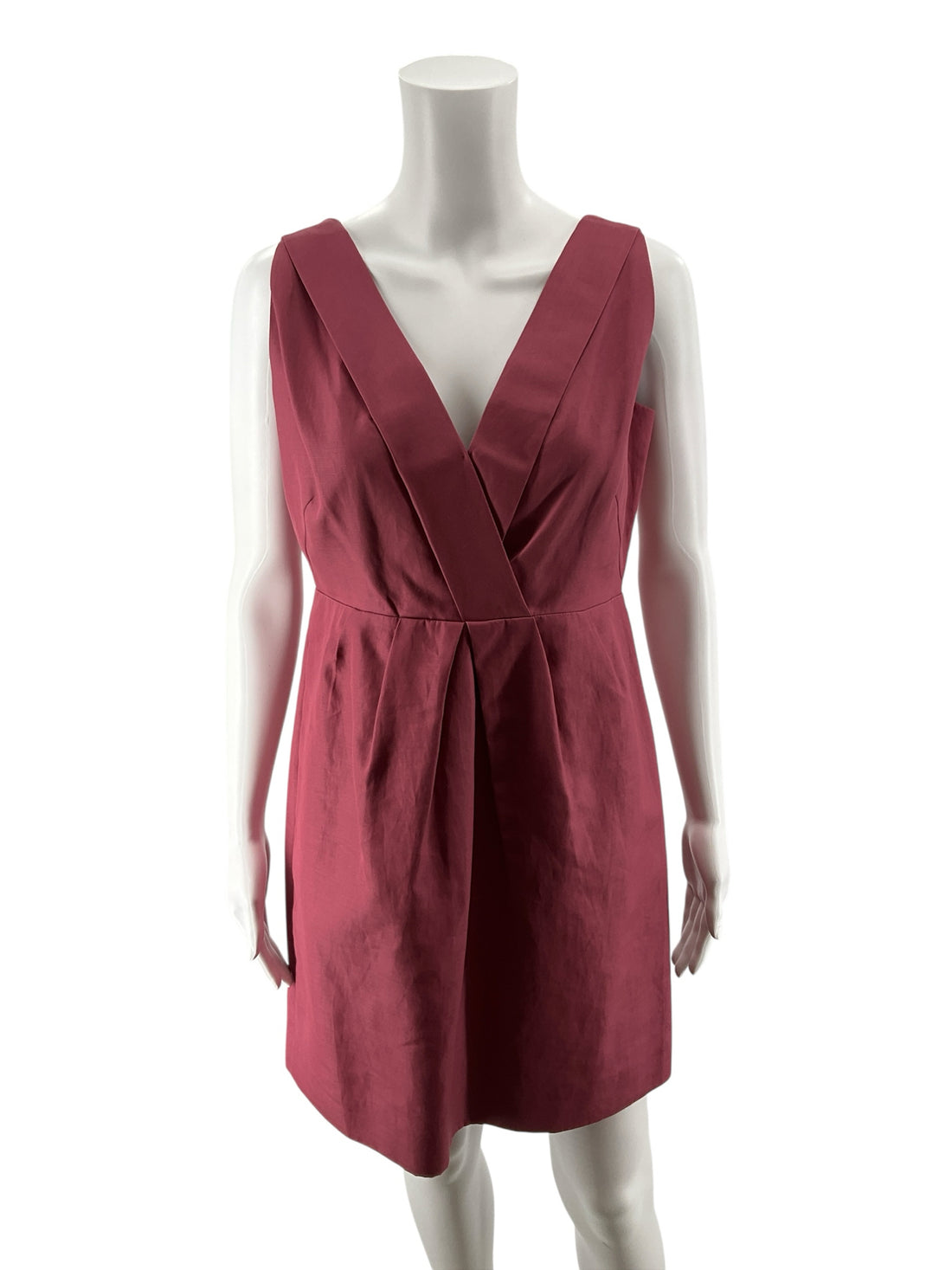 J Crew Size 8 mauve Solid Pre-Owned Ladies Dress