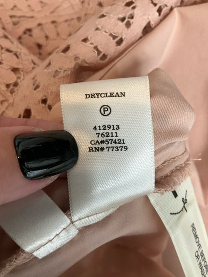 Ann Taylor Apricot Pink Lace Shift Dress Size 0 - ONLINE ONLY