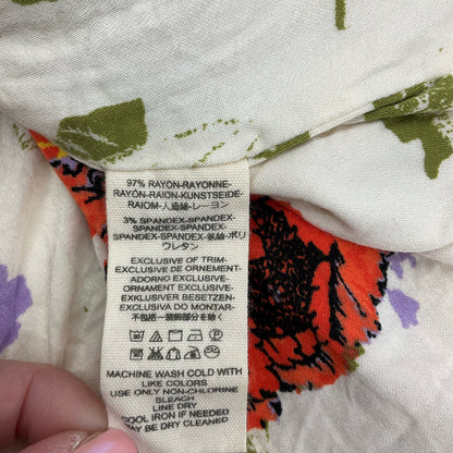 Free People Cream/Orange Floral Dress Size XS - information