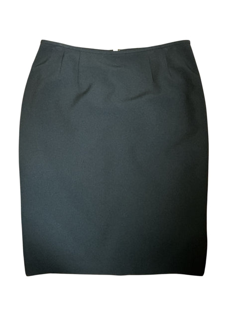 Jones Studio Size 10 Black Solid Pre-Owned Ladies Skirt