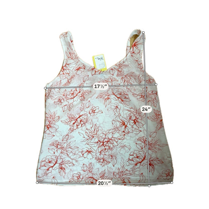 Cabi Sunkissed Cami Floral V-Neck Tank Top Size Medium