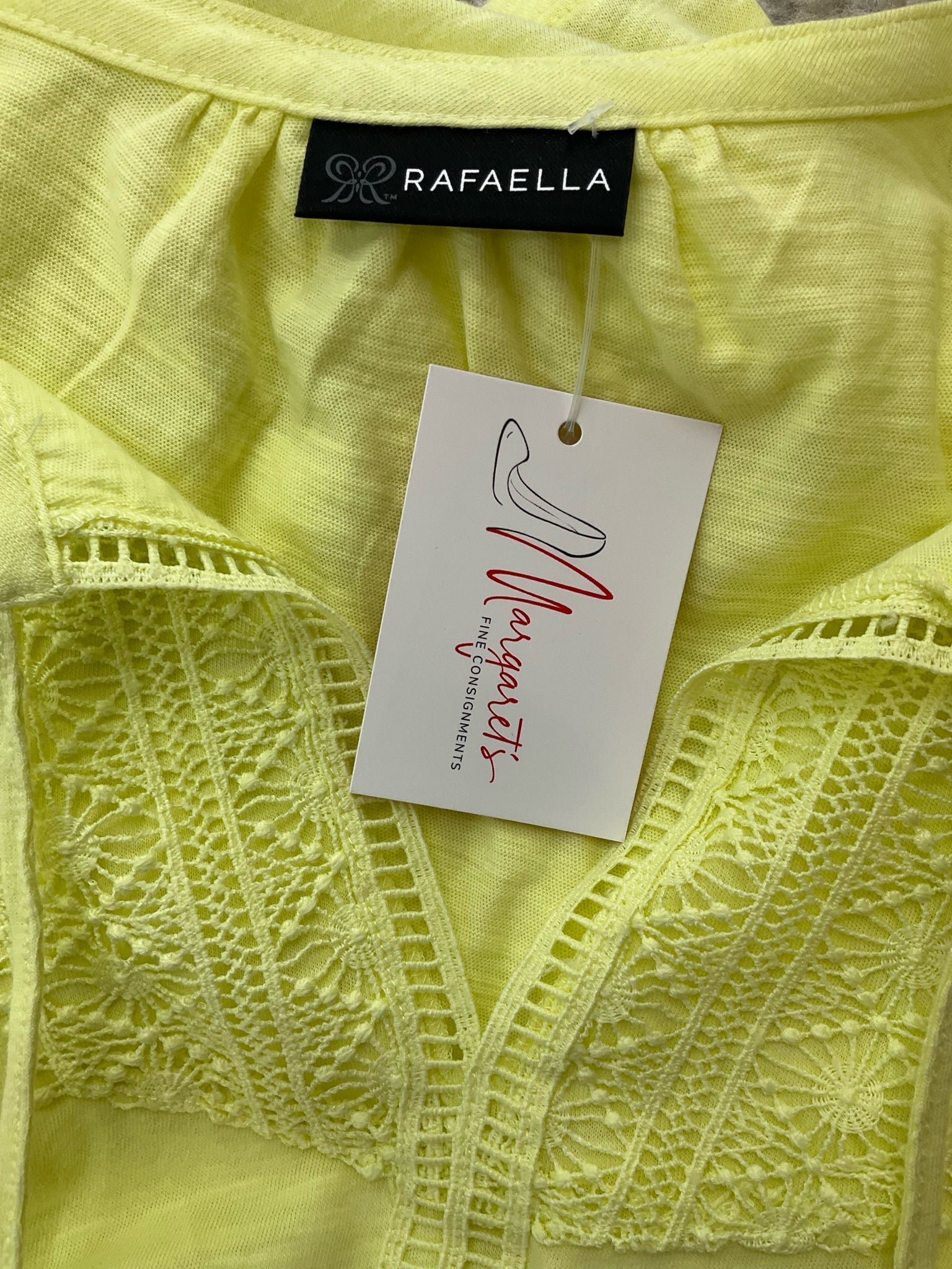 Rafaella Yellow Pre-Owned Ladies Top - Size Small - Margaret’s Fine Consignment