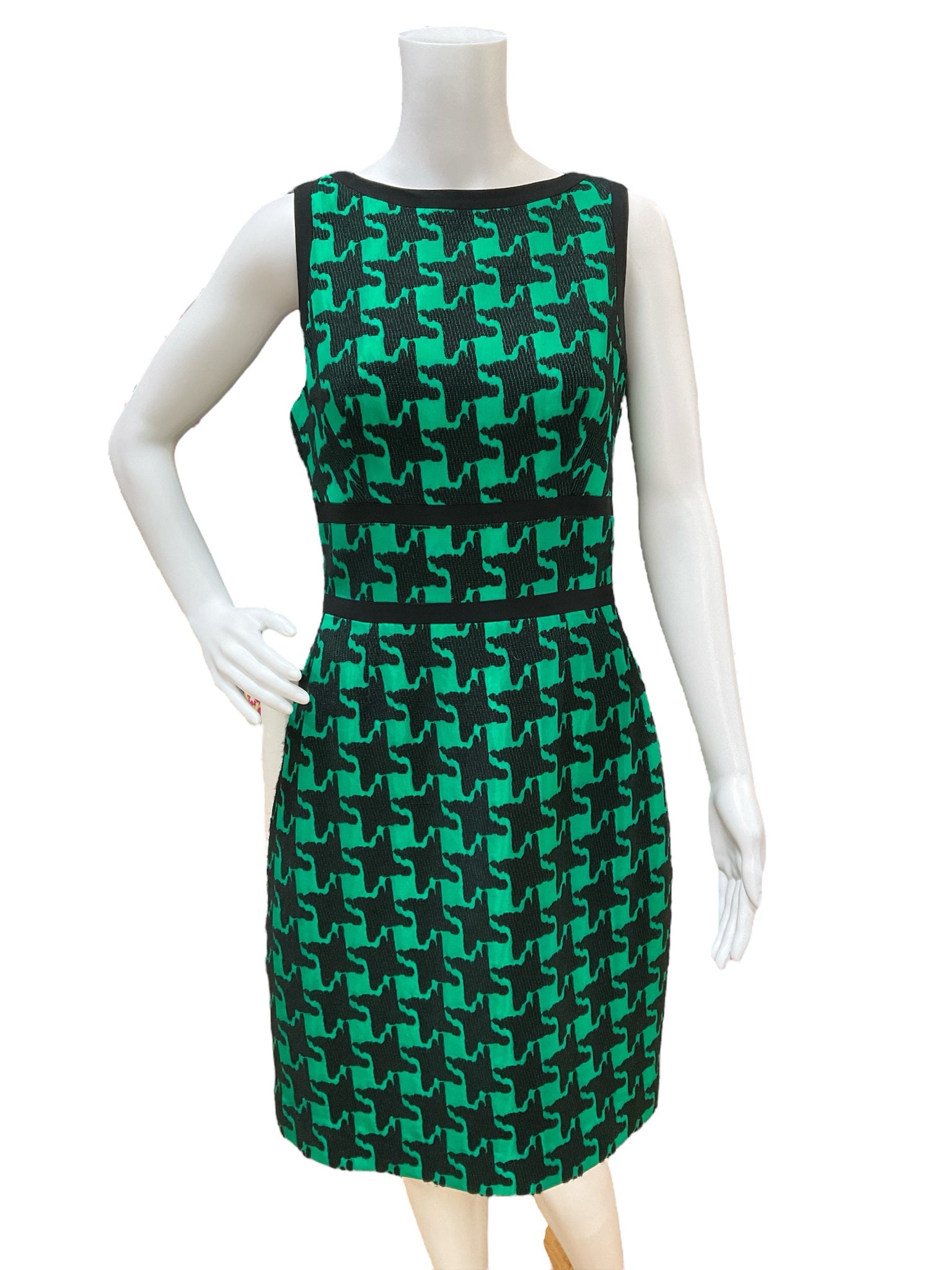 Carlisle Black/Green Print Dress Size 6