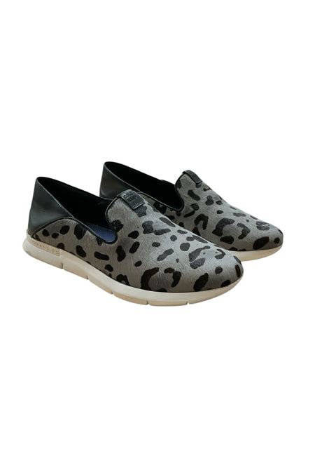 Cole Haan Grandpro Spectator Leopard Print Calf Hair Slip-On Sneaker Size 5