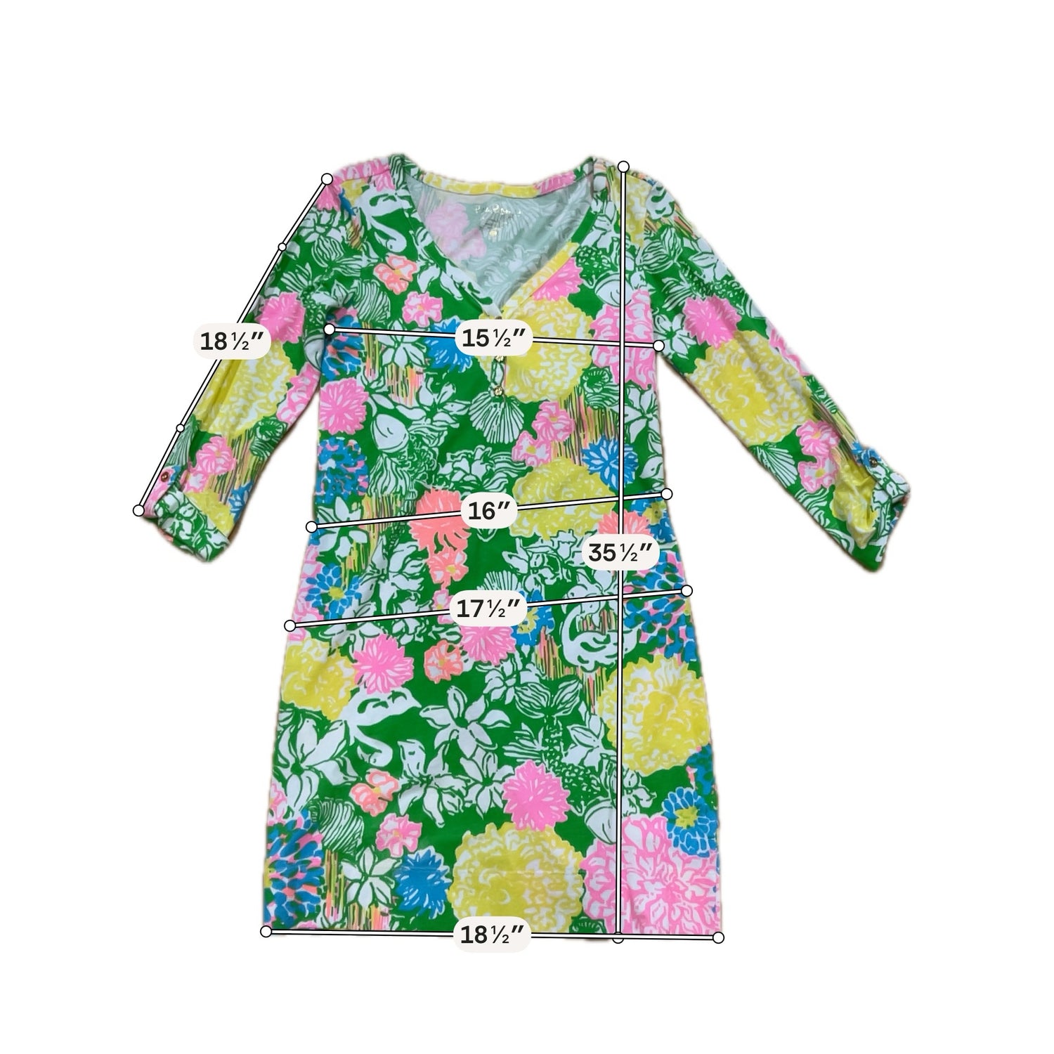 Lilly Pulitzer Sophie Dress First Impression Floral Size Small