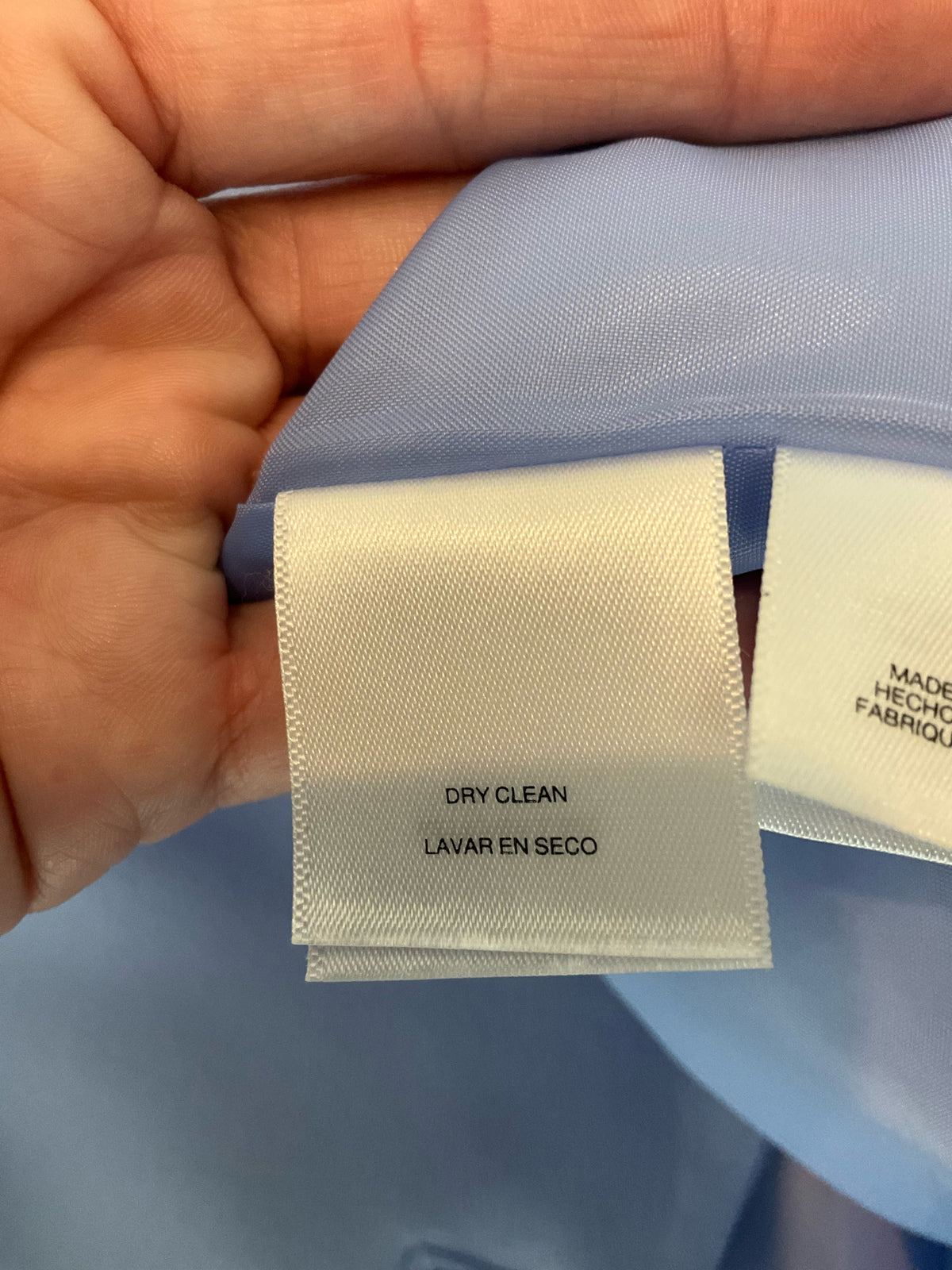 Kasper Baby Blue Single Button Stretch Career Blazer Jacket Size 14