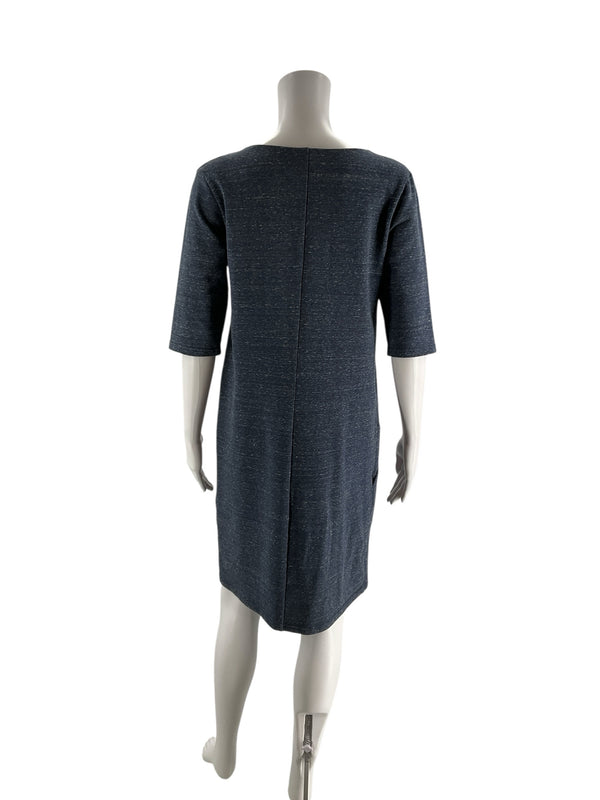 No Brand Blue Heathered Pre-Owned Ladies Dress - Size Small