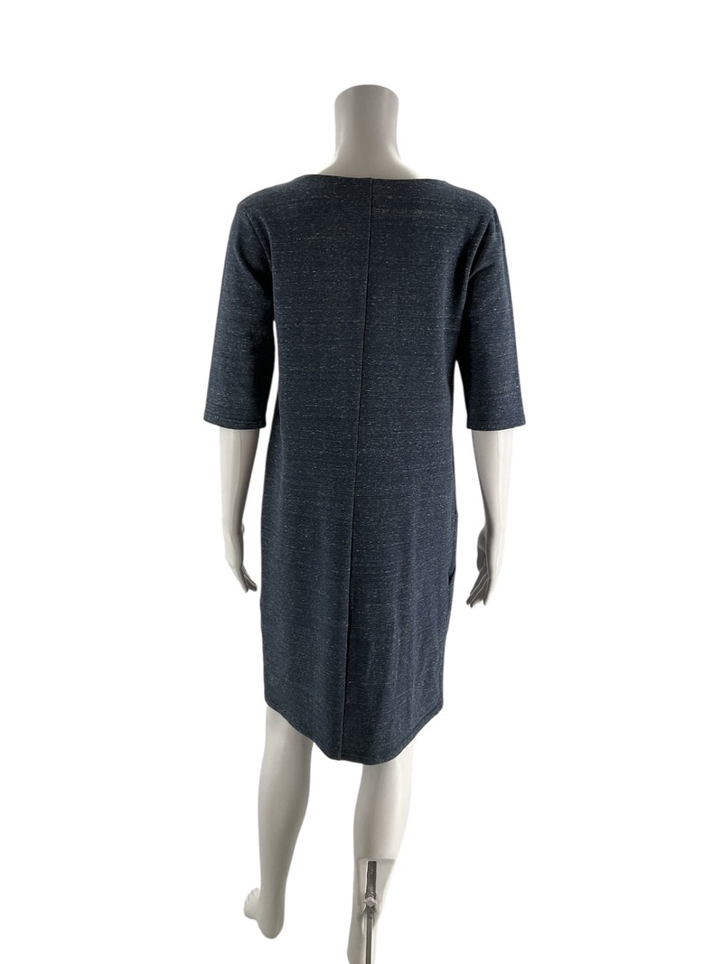 No Brand Blue Heathered Pre-Owned Ladies Dress - Size Small