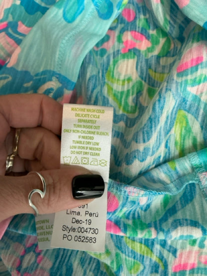 Lilly Pulitzer Nevie Top In A Flurry Print Tunic Size Large - ONLINE ONLY