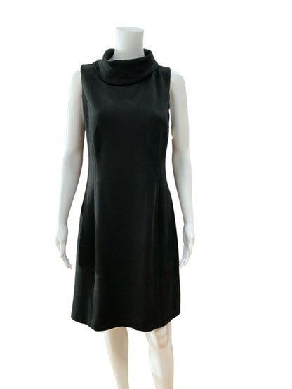 J. McLaughlin Cowl Neck Sleeveless Little Black Dress Size Medium