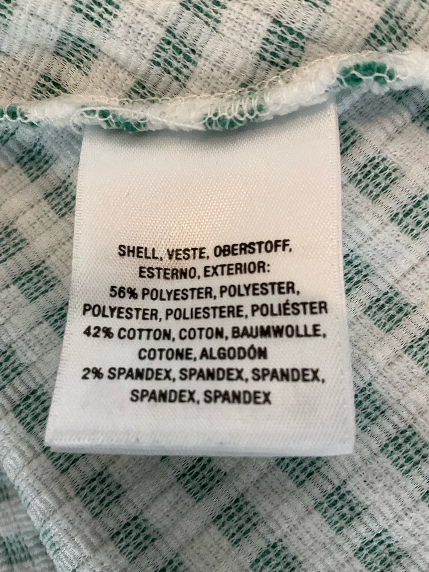 Maeve by Anthropologie Green &amp;amp; White Stripe Waffle-Knit Tank Top | Size Large