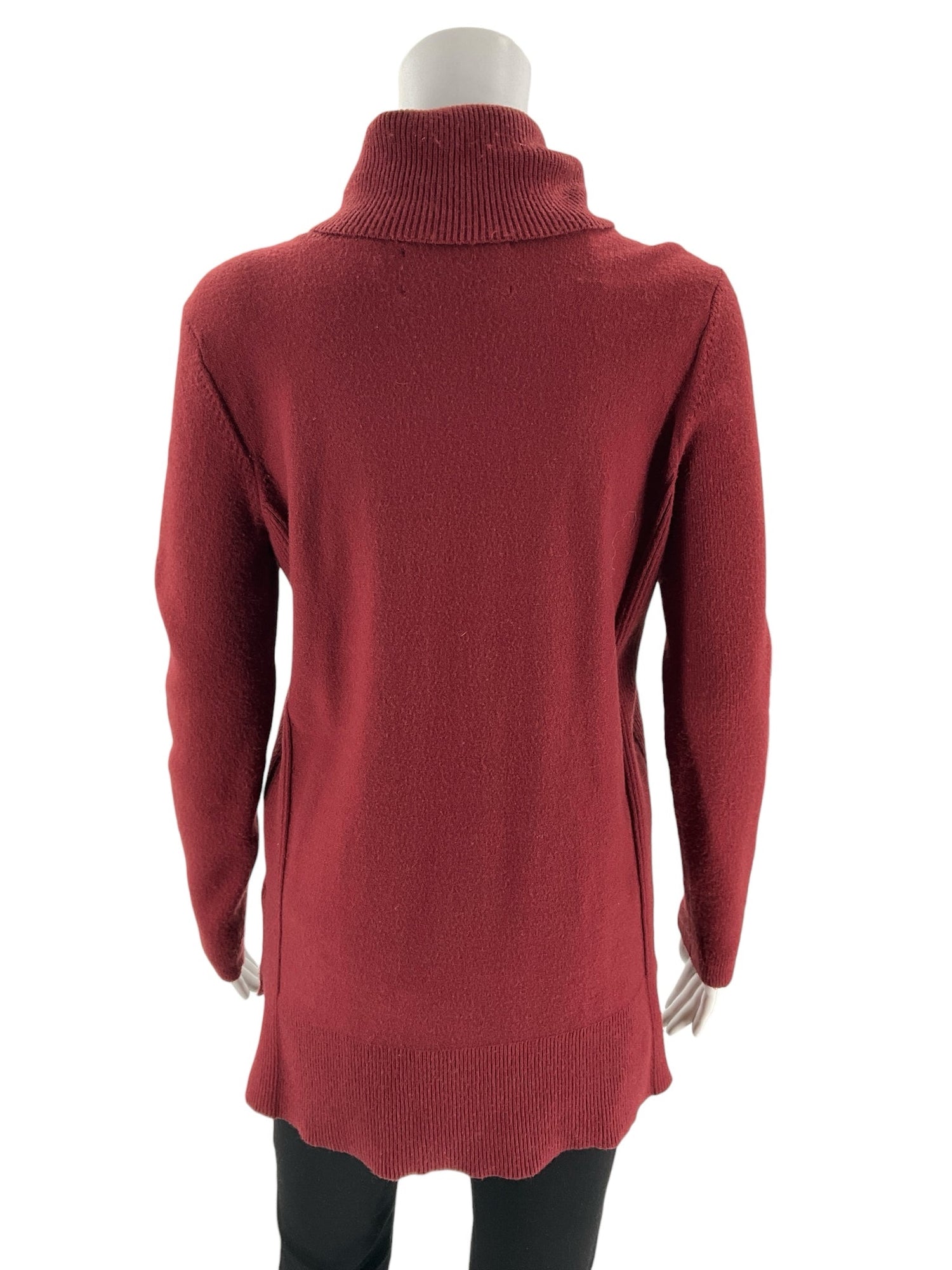 Calvin Klein -  Burgundy Solid Pre-Owned Ladies Casual Top - Size M