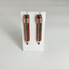 Sugarfix Gold/Multi Pencil Earrings