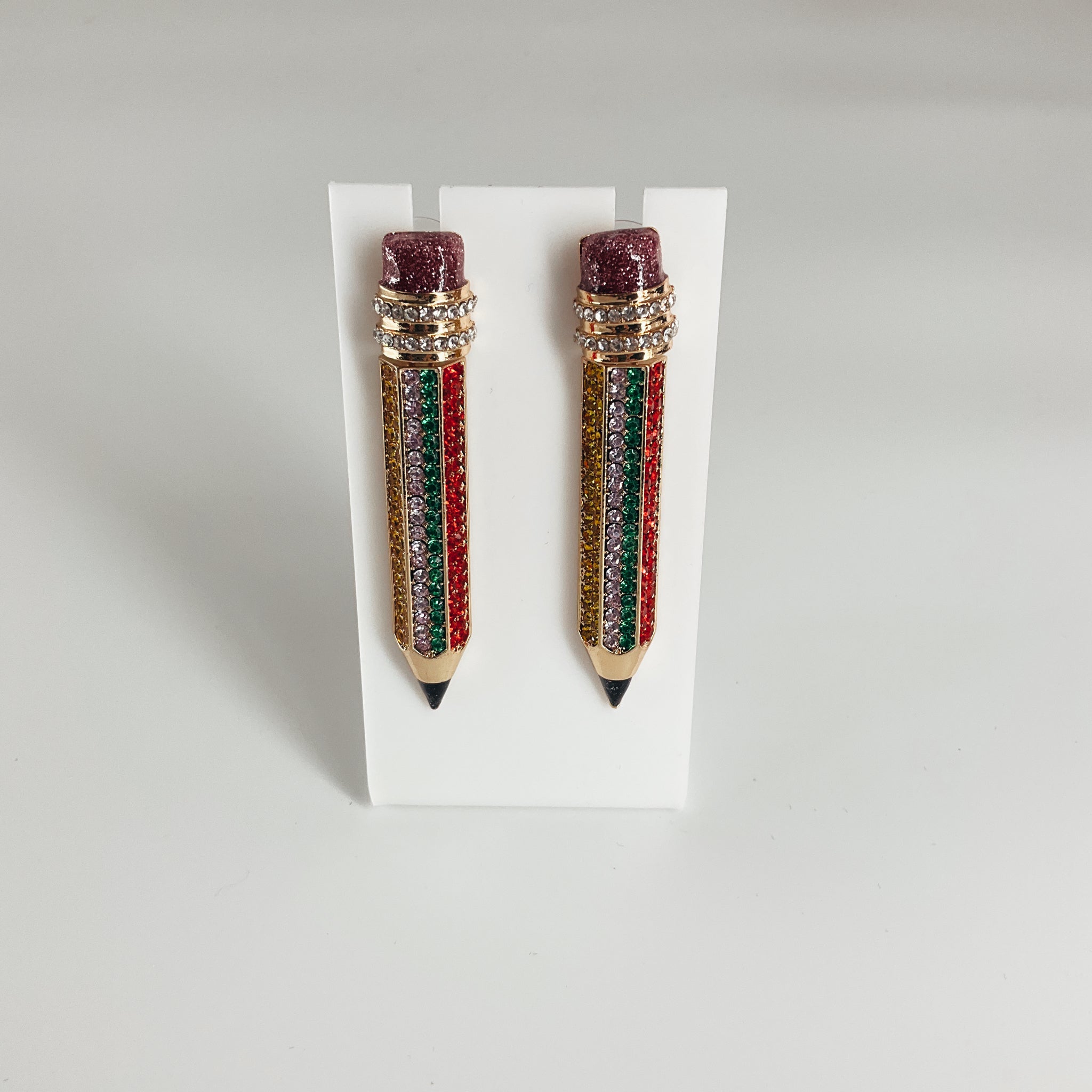 Sugarfix Gold/Multi Pencil Earrings