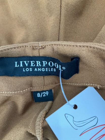 Liverpool Size 8 Camel Solid Pre-Owned Pants Upstairs