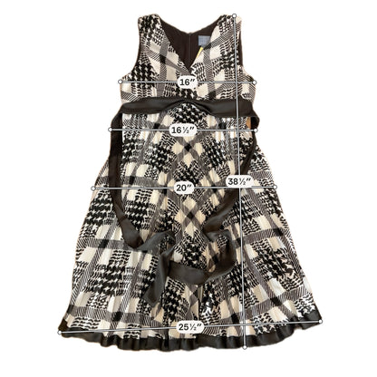 Rabbit Rabbit Rabbit Designs Abstract Print Pleated Sleeveless Dress Size 12