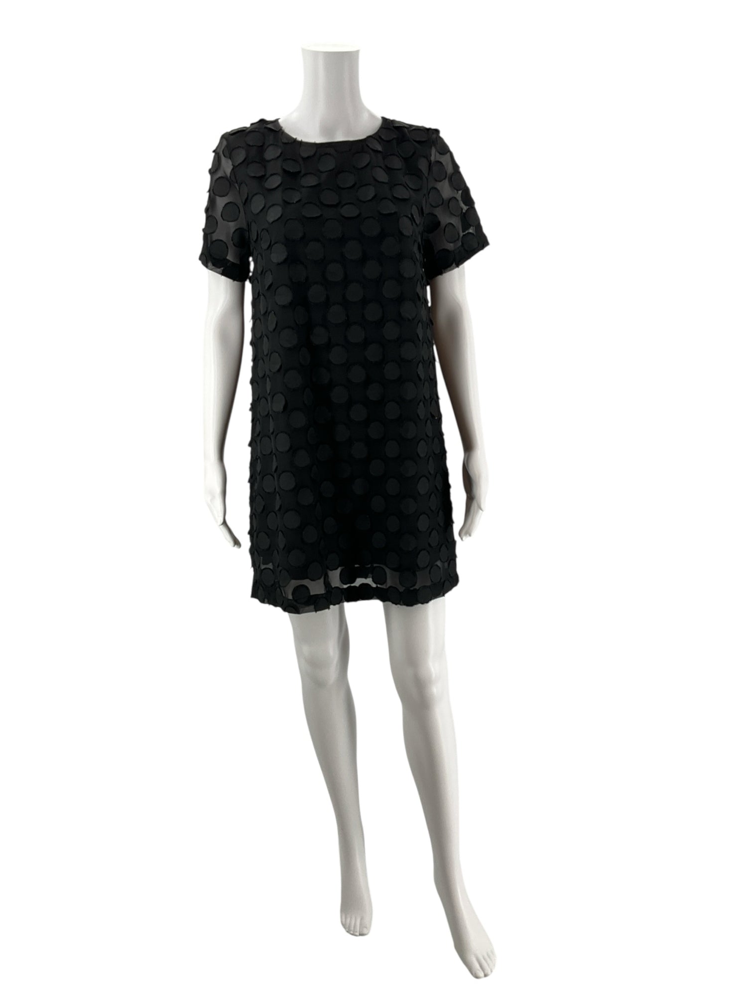 Entro Black Circles Pre-Owned Ladies Dress - Size Small - ONLINE ONLY