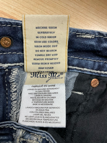 Miss Me Signature Studded &amp; Distressed Cutoff Denim Shorts Size 27 - ONLINE ONLY