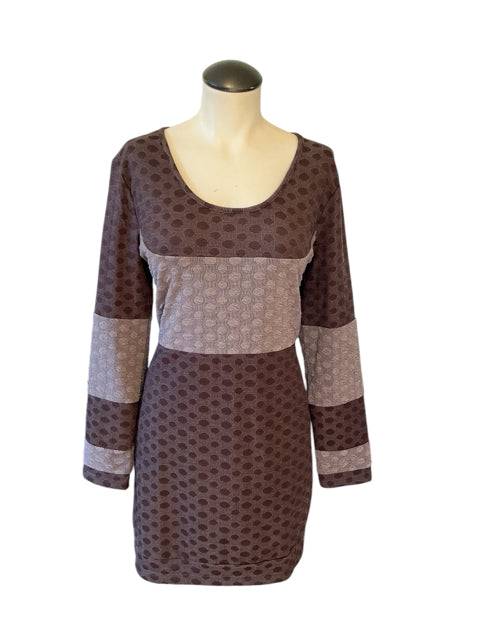 3 Brown/Taupe Pre-Owned Ladies Dress - Size Medium - Margaret’s Fine Consignment